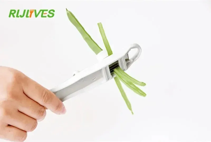 Bean Slicer Cutter Stringer Remover Peeler French Style Green Bean Vegetable Runner Slicer Cutter Stringer Remover Peeler
