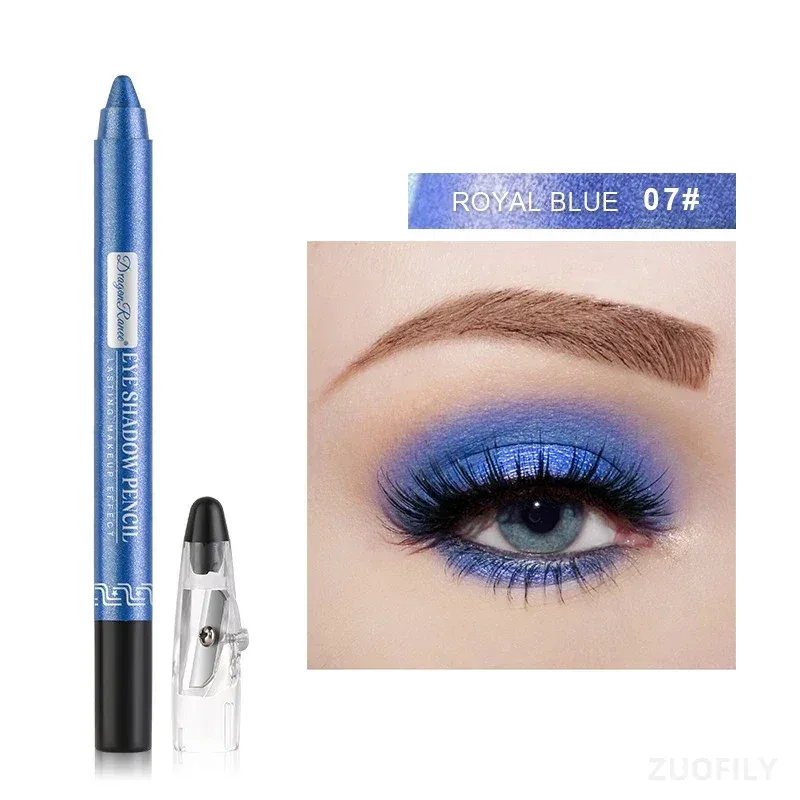 12Colors Glitter Eyeshadow Pen Long Lasting Matte Eye Shadow Palette Shiny Highlighter Silver Purple Eyeliner Pencil Cosmetics — image 12