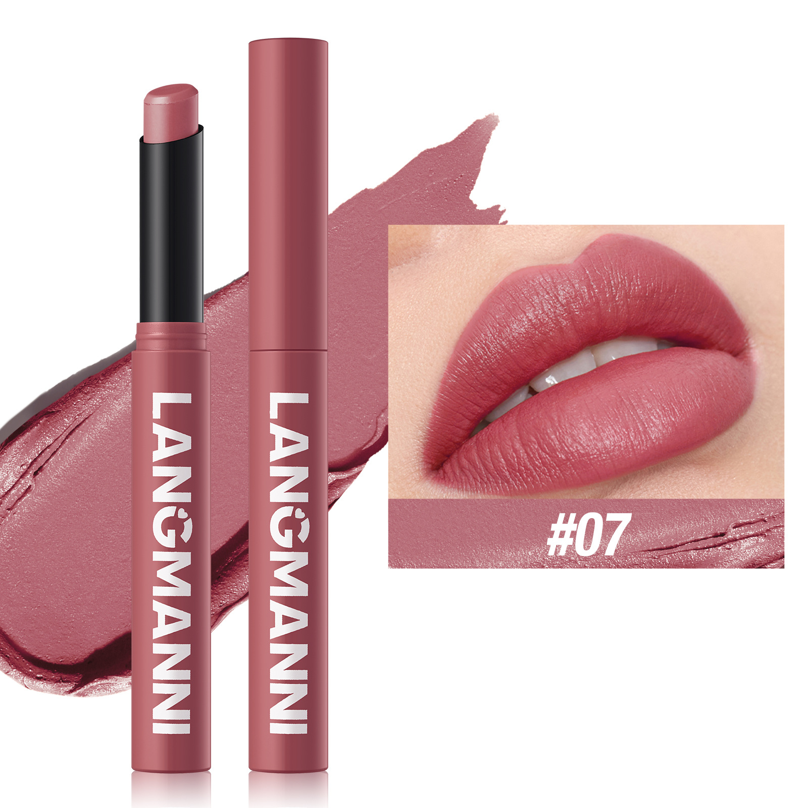 12 Color Matte Lipstick Pencil Waterproof Long Lasting Non-Stick Cup Lip Stain Tint Cosmetic Nude Lipstick Pen Makeup Maquillage — image 8