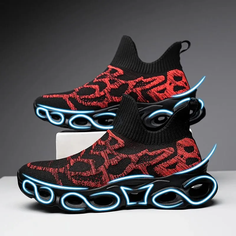 Blade Sneakers Summer New Men's Shoes Resilient Breathable Flying Woven Socks Shoes All Sports Casual Slip-on Loafers Men — image 5