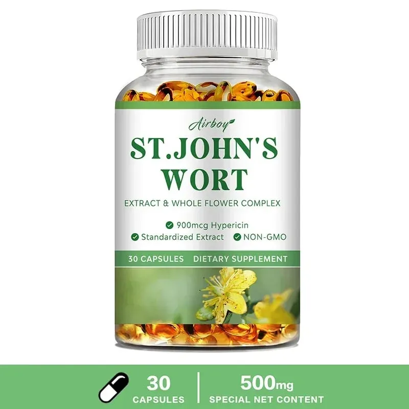 St. John's Wort - Relaxation Supplement That Helps Soothe The Nervous System Relieve Stress Improve Mood and Regulate Sleep — image 8