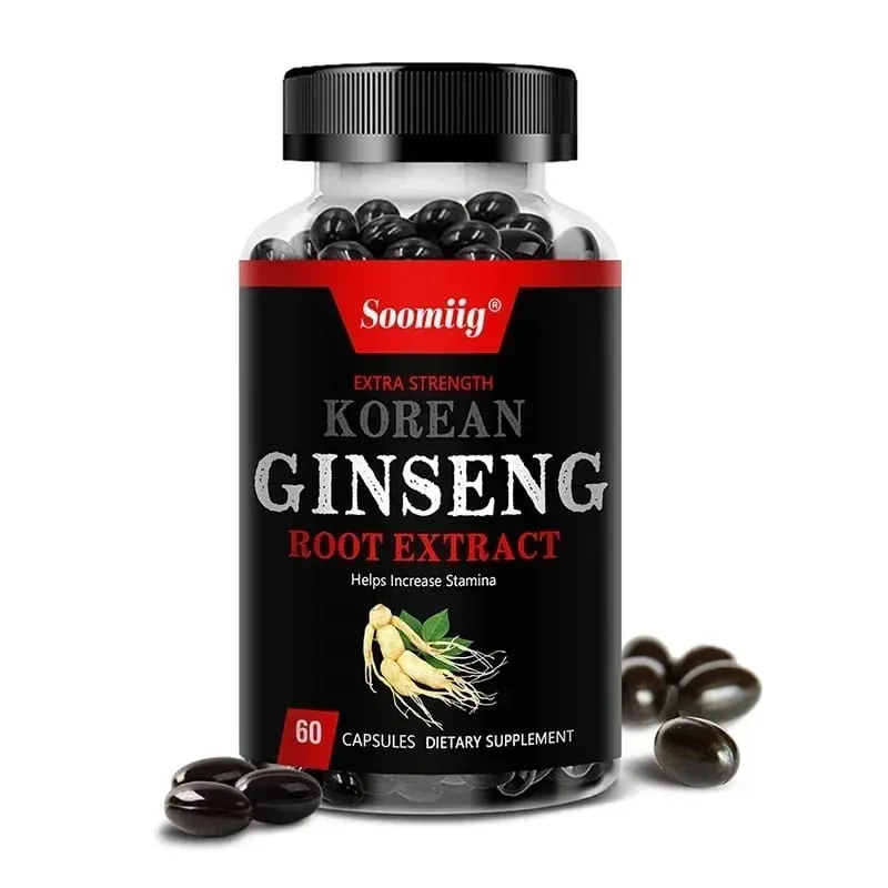 Strong Korean Ginseng 120 Vegetarian Capsules Energy Stamina & Focus + Memory & Mental Performance for Men and Women — image 9