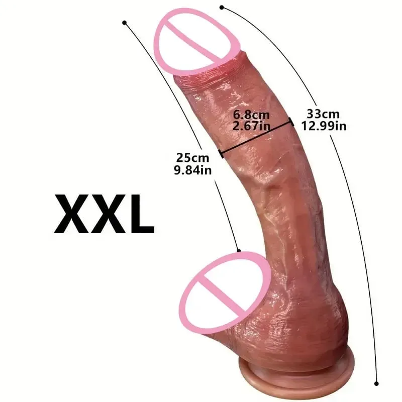 Oversized Realistic Dildo Huge Penis Penetration Anal Sex Toys For Women Masturbation Soft Dick Dildos Sexy Adult Sex Toy Gay — image 8