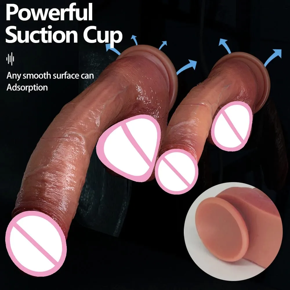 Super Long Skin Dildo Penis Medical Silicone Realistic SexToy For Women Masturbator Makeup Dildo Strapon Suction Cup Dick Adults — image 4