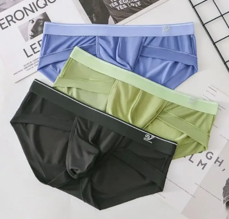 Erkek Külot Nefes Alabilir 3D Kese Hafif erkek Bikini İç Giyim Yumuşak Şeffaf Konfor Çabuk Kuruyan Esnek Üçgen Yaz için — image 6