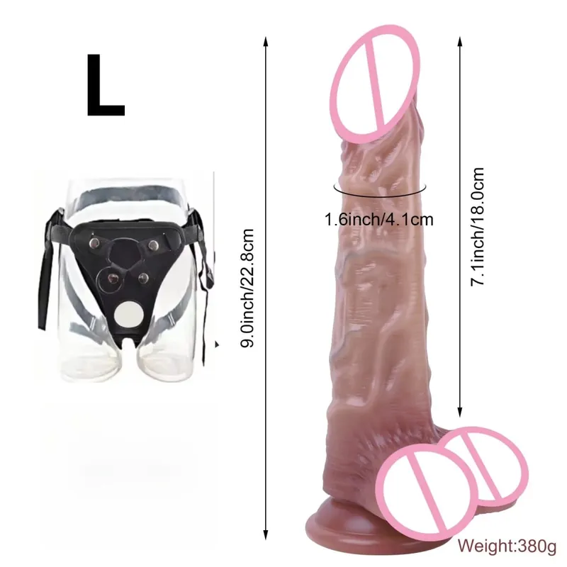 สวมใส่ Strapon อวัยวะเพศชายสำหรับผู้หญิง Super ยาวซิลิโคนขนาดใหญ่ Anal Plug ช่องคลอดผู้ใหญ่ขนาดมาตรฐานสายเพศของเล่นสำหรับ wome18n — image 10