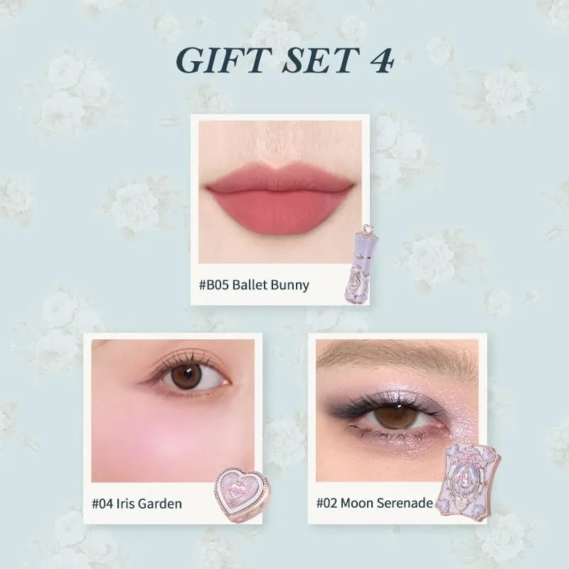 Flowers Knows Bunny Garden Collection Gift Set Makeup Eyeshadow Palette Velvet Matte Lip Stick Lip Cream Blush De Maquillaje — image 6