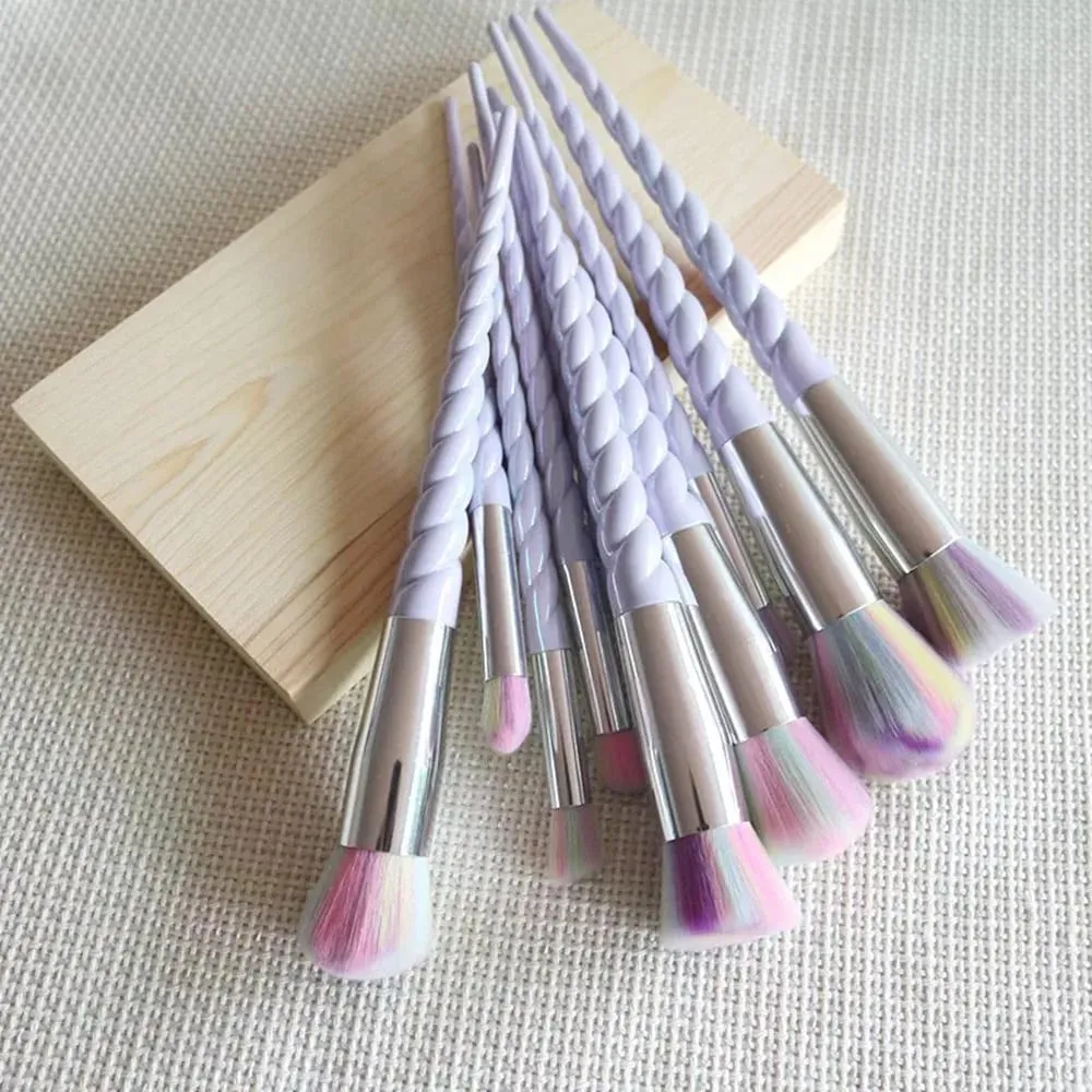 10pcs Makeup Brushes Set Soft Hair Foundation Brush Powder Blush Contour Eyebrow Eyeshadow Women Cosmetic Blending Make Up Tools — image 6
