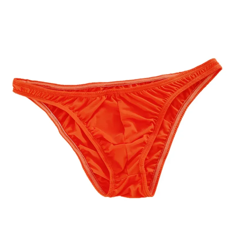 Pink Men Briefs Nylon Spandex Comfy Breathable Low-Waist Underpants Quick Dry Male Ice Silk Bikini Underwear — image 26