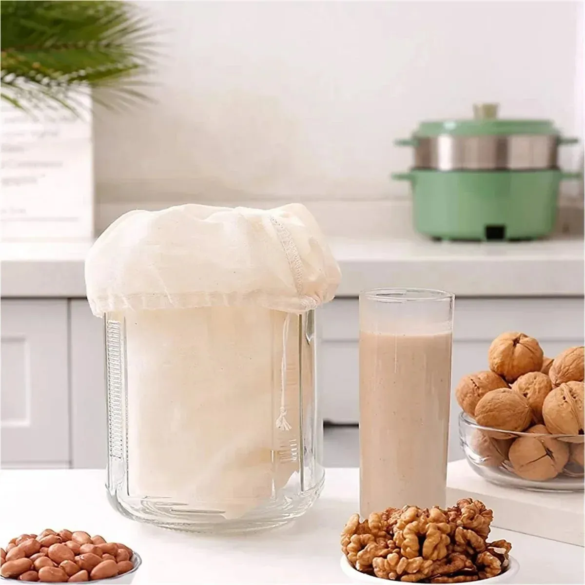 Cotton Gauze Kitchen Items Tofu Cheese Filter Cloth Butter Milk Coffee Filter Tools Gadgets Dining Bar Home Garden — image 5