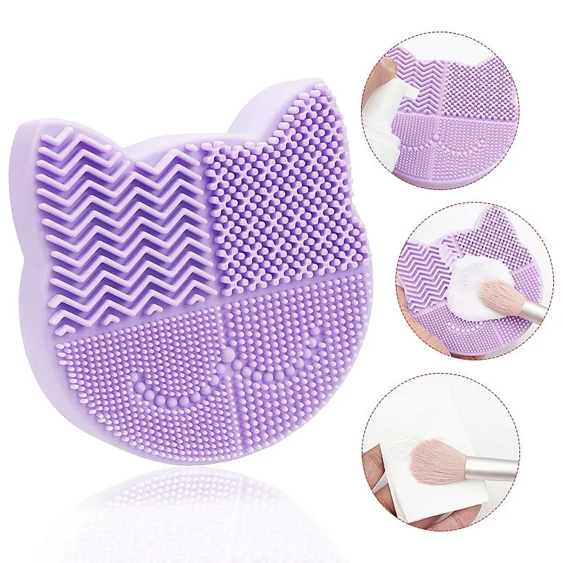 Silicone Makeup Brush Cleaning Storage Box Make Up Washing Board Cleaner Carpet Cosmetic Brushes Tools — image 3