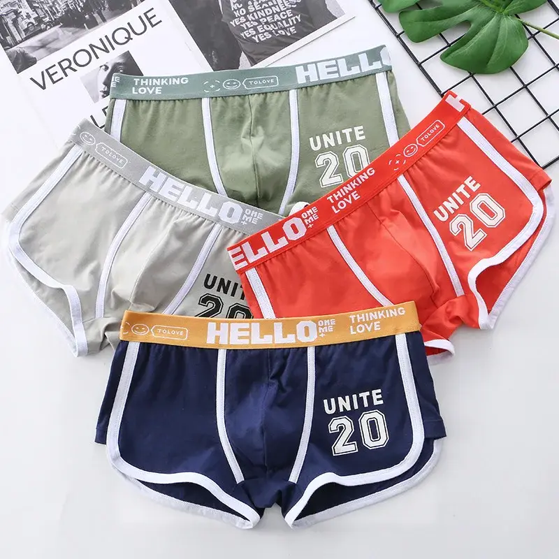 1/3pcs Men Underwear Sports Boxer Shorts Cotton Solid Color Sexy Panties Fashion Breathable Comfortable Underpants Man U Convex — image 15