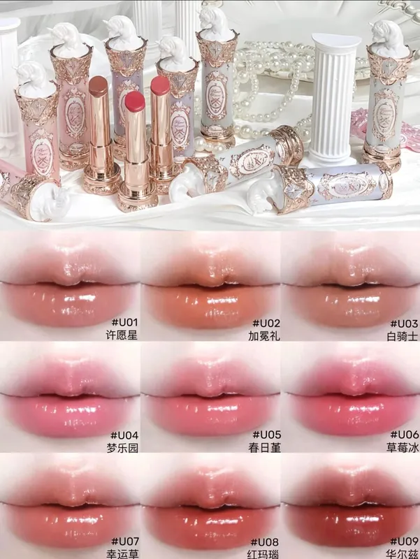 Flower Knows Knight Unicorn Water Light Jelly Finish Lip Gloss Hydrating Solid Lips Lasting Makeup — image 4