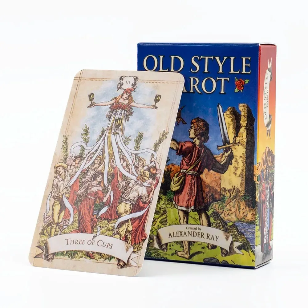 Old Style Tarot 79-Card Deck Oracle English Visions Divination Edition Board Playing Games for Fortune Telling 10.3*6 cm — image 1