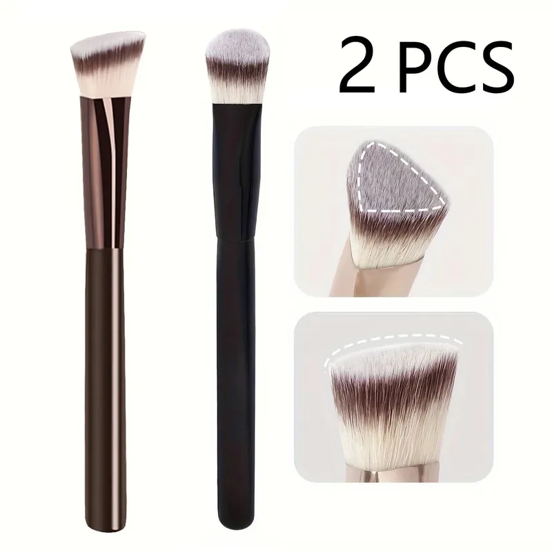 Premium Concealer Brush Triangle Brush Head Bulu Sintetik Lembut Sesuai untuk Kulit — image 8