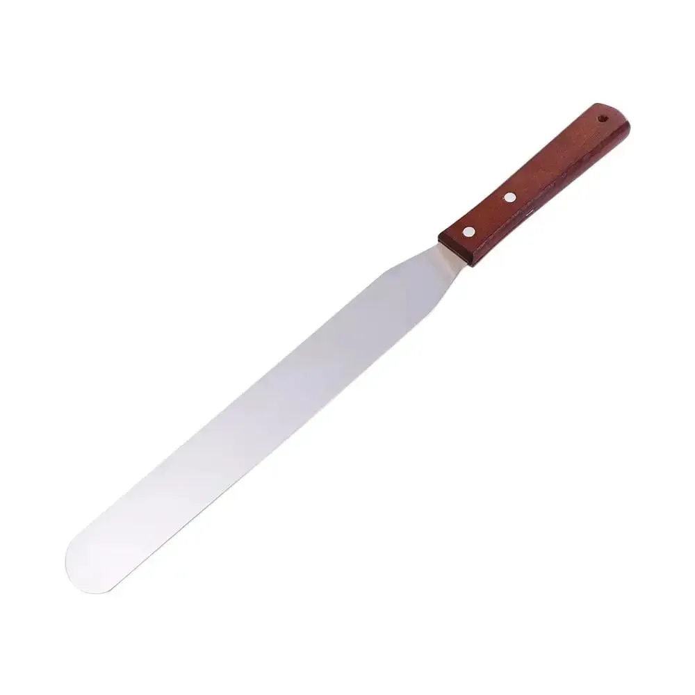 Kitchen Gadgets Stainless Steel Butter Scraper 8 Inch Comfortable Grip Cake Icing Spatula Rust-proof Jam Spreader Bread — image 12