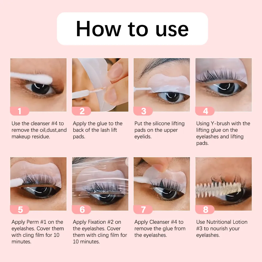 Free Shipping Lash Lift Kit Long Lasting Eyelash Lifting Perming Lotion Fixation Glue Curly Lasher Beauty Salon Home Use Pro Kit — image 7