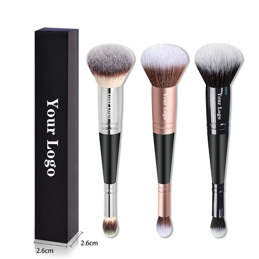 Custom Logo Makeup Brushes Large Powder Foundation Make up Brushes Cruelty Free Concealer Makeup Brush Wholesale Bulk 20pcs/lot — image 1