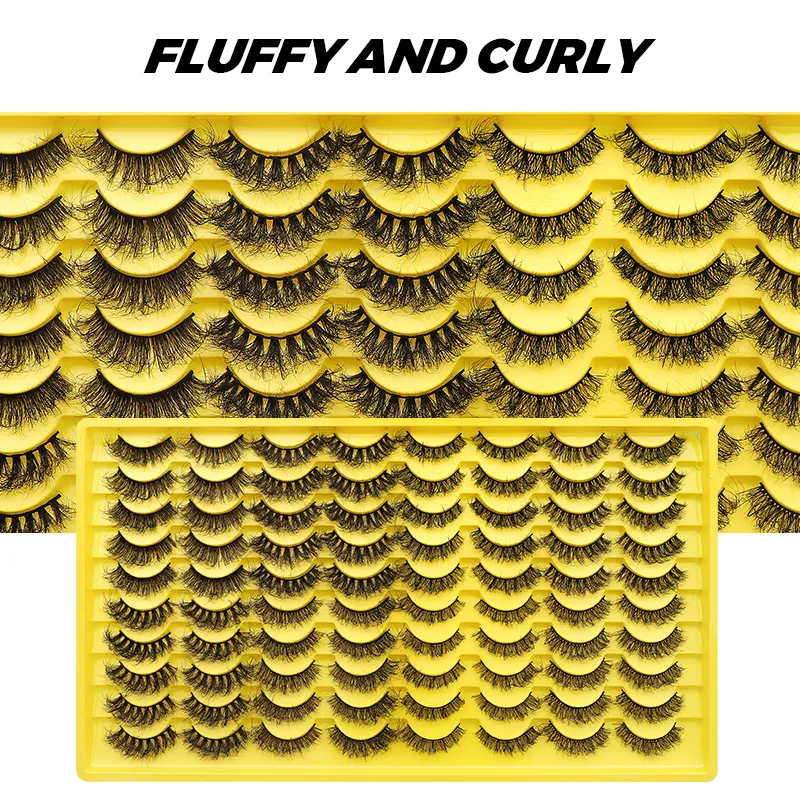 40 Pairs Volume Strip Lashes Faux Mink False Eyelashes Kit Cosmetics Soft Fake Volume Eyelash Extensions Wholesale