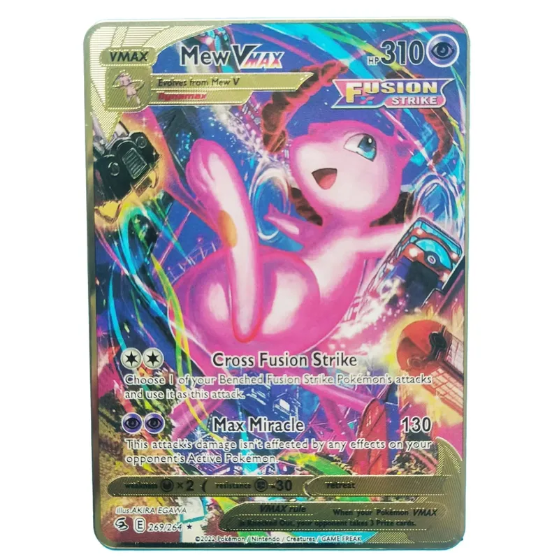 Van Gogh Museum Pokemon English Metal Card Anime Pikachu Charizard Mewtwo Shiny Letters Game Collection Card Kids Toy Gifts — image 22