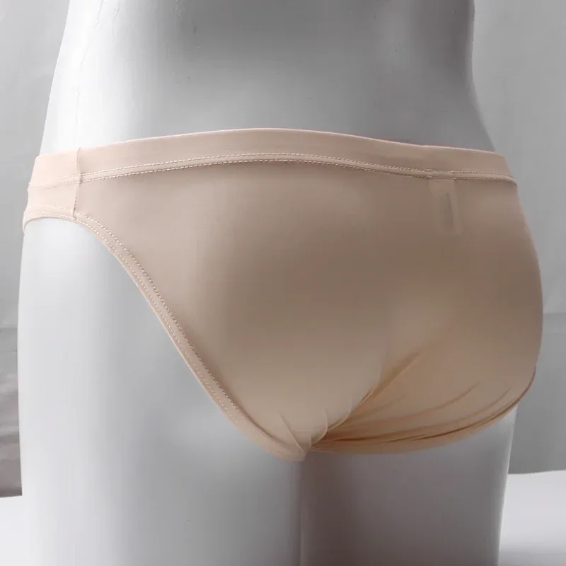 Mens Bikini Underwear Ultra-Thin Sheer U Convex Pouch Lingerie High Elastic Underpants Low Waist Quick-Dry Calzoncillos Hombre — image 8