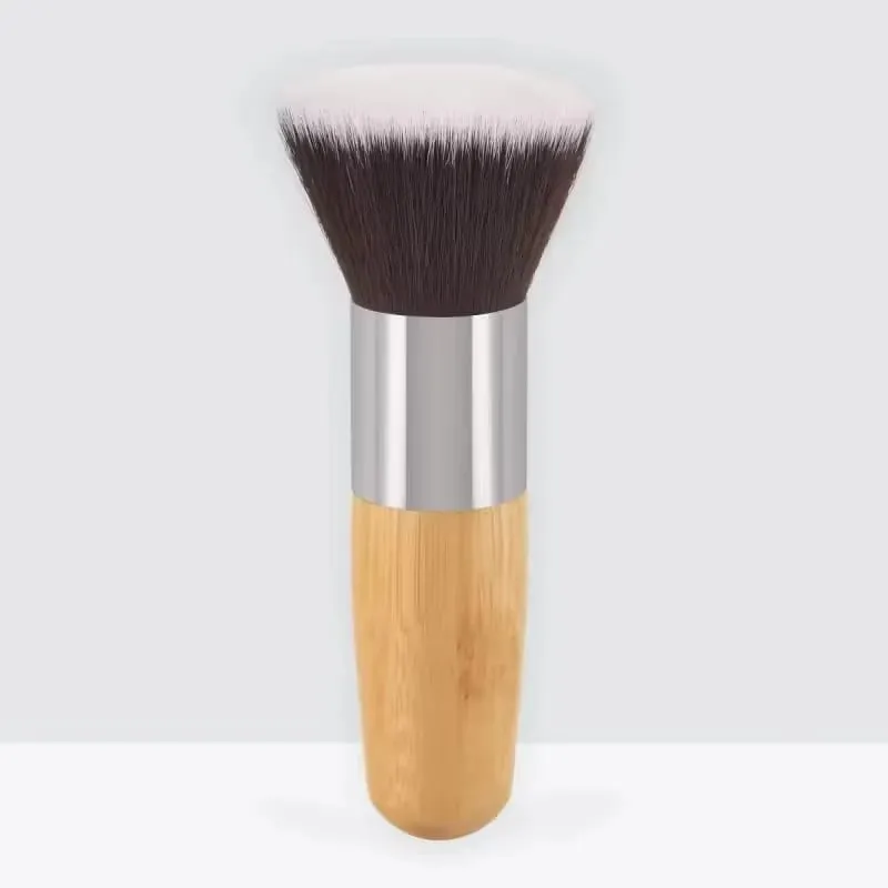 11pcs Natural Bamboo Handle Makeup Brushes Foundation Blending Make Up Tool Set With Cotton Bag