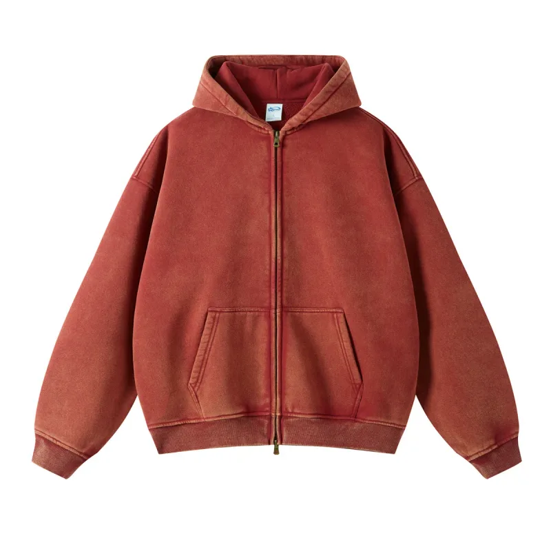 Batik fleece zippered hoodie — image 9
