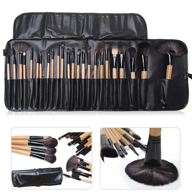24 ks Sady štětců na make-up Profesionální kosmetické štětce Pudr na obočí Podkladová báze Stíny Pinceaux Make-up Nástroje