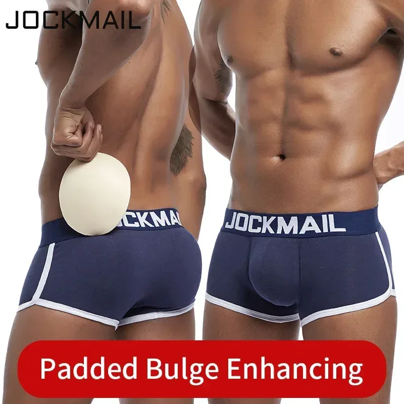 Brand sexy men underwear bulge enhancing men Boxer include Penis pad and hips buttocks double Removable push up cup 3256807779717113 — image 5