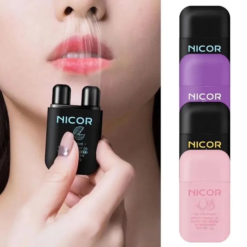 NEW Double Hole Energizing Energy Bar Aromatherapy Nasal Inhaler Energy Vapors Stick Aromatherapy Stick Stimulating Scent