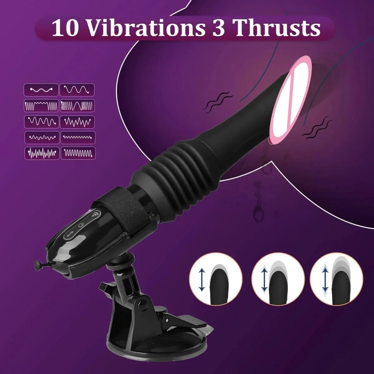 Sex Machine Telescopic Dildo Vibrator Automatic Up Down Massager G Spot Thrusting Retractable Vaginal Toy Female Masturbation — image 2