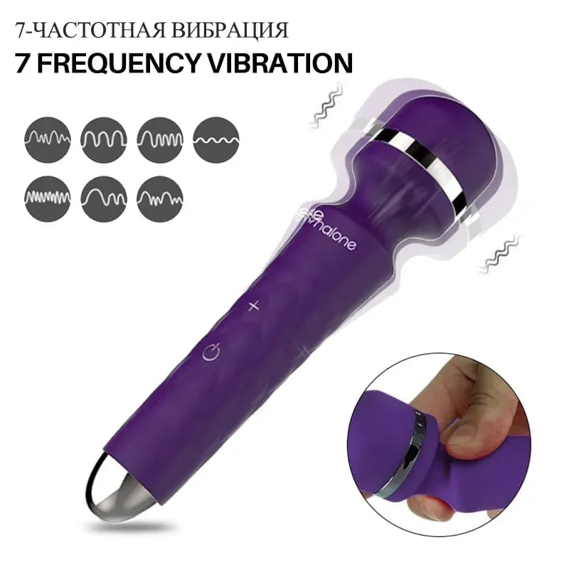 Nalone Powerful Clitoris Vibrator USB Recharge Magic Wand AV Vibrator Massager Sexual Product Erotic Sex Toys for Women Adult 18 — image 2