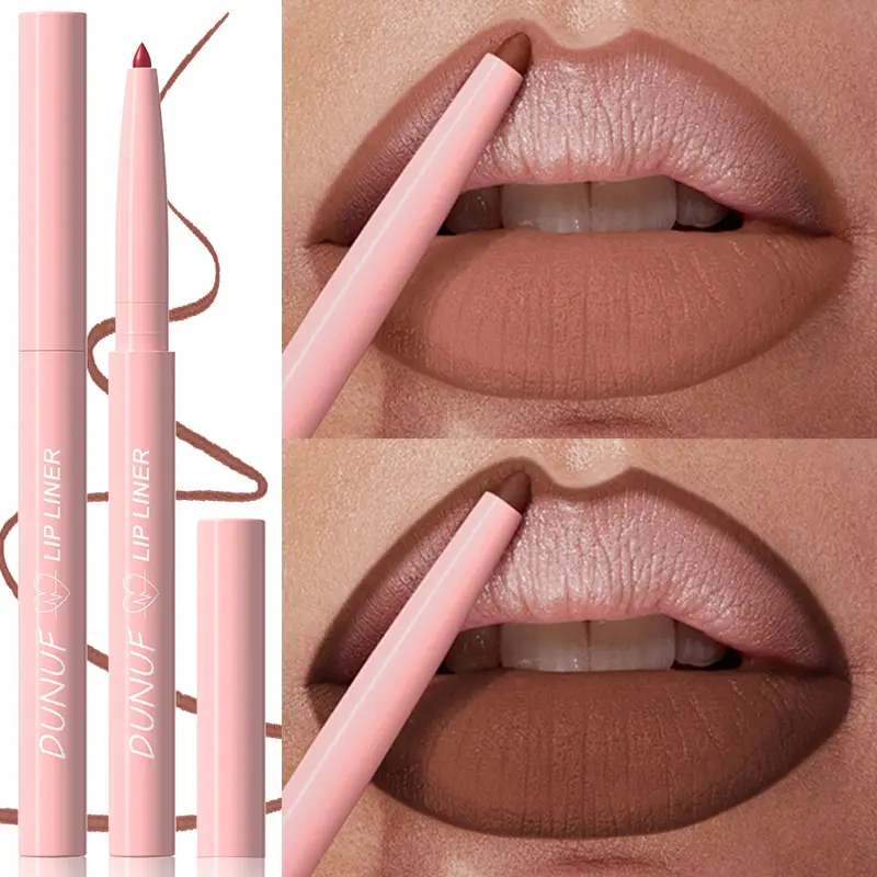 1PC Waterproof Matte Lip Liner Contours Lips in Shades Sexy Red Lipstick Matte Red Brown Lipliner Pencil Makeup Slim Lip Outline — image 2
