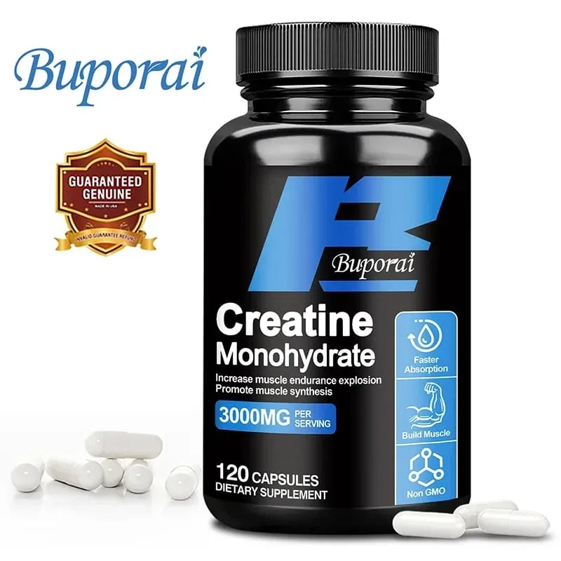 Creatine Monohydrate - Supports Muscle Energy and Cognitive Function Increases Lean Muscle Mass - Gluten FreeSupplements