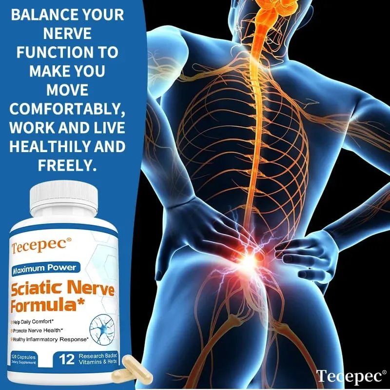 Sciatica Health Support - Sciatica Relief Supplement Vitamin B Complex- Nerve Health Anti-Inflammatory & Nerve Support Formula — image 4