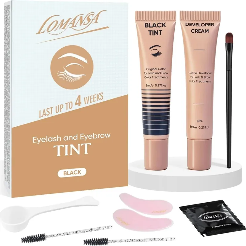 Lomansa New Lash Color Kit Eyelash Eyebrow Dye Tint Kit Brow Enhancer Mascara Lift Tinting Tattoo Eyes Makeup Tools — image 2