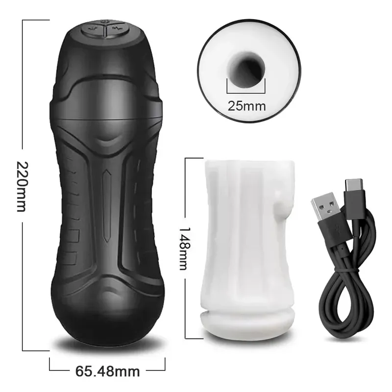 Masturbador masculino automático, potente máquina de succión de mamada con vibración, taza de masturbación de silicona, suministros para adultos, juguete sexual para hombres