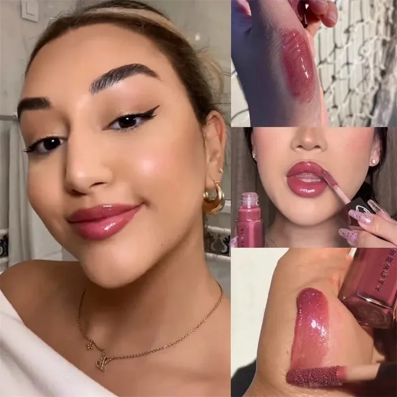 Hot Fenty Beauty Lip Gloss Lipstick Water Gloss Highlight Mirror Lasting FUSSY HEAT RIRI Sparkling Charming Moisturize Lip Care — image 8