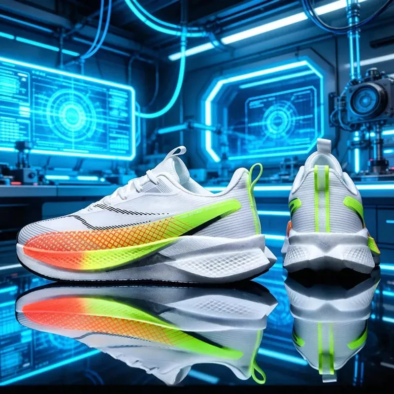 Men Casual Sports Running Shoes Carbon Board Marathon Training Breathable Women's Jogging Athletic Nonskid Walking Sneakers