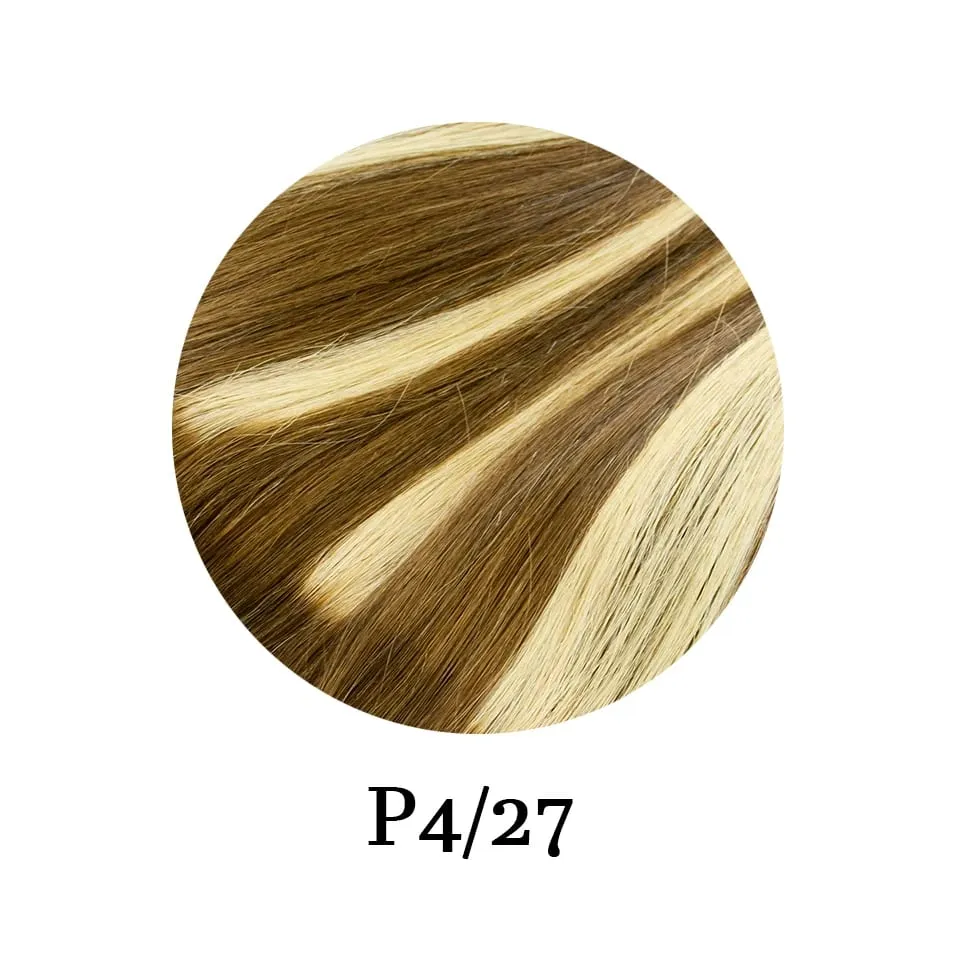 Clip in One Piece Straight 10inches with 5clips Human Hair Extension Brazilian Remy Hairpiece Clip in Hair Extensions Natural — image 15