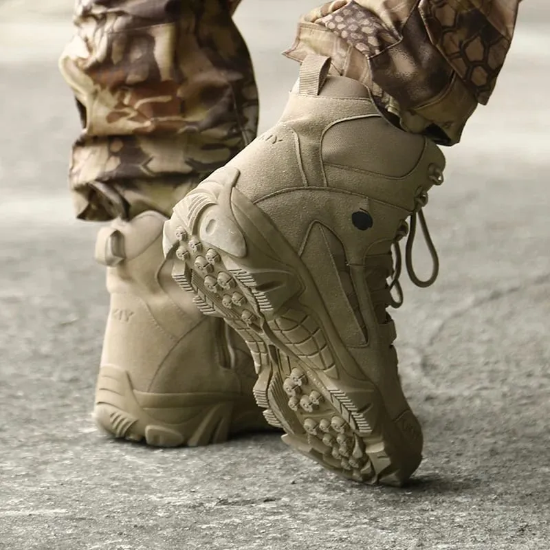 Men Tactical Boots Men Desert Waterproof Work Safety Shoes Hiking Shoes Ankle Outdoor Boots — image 3