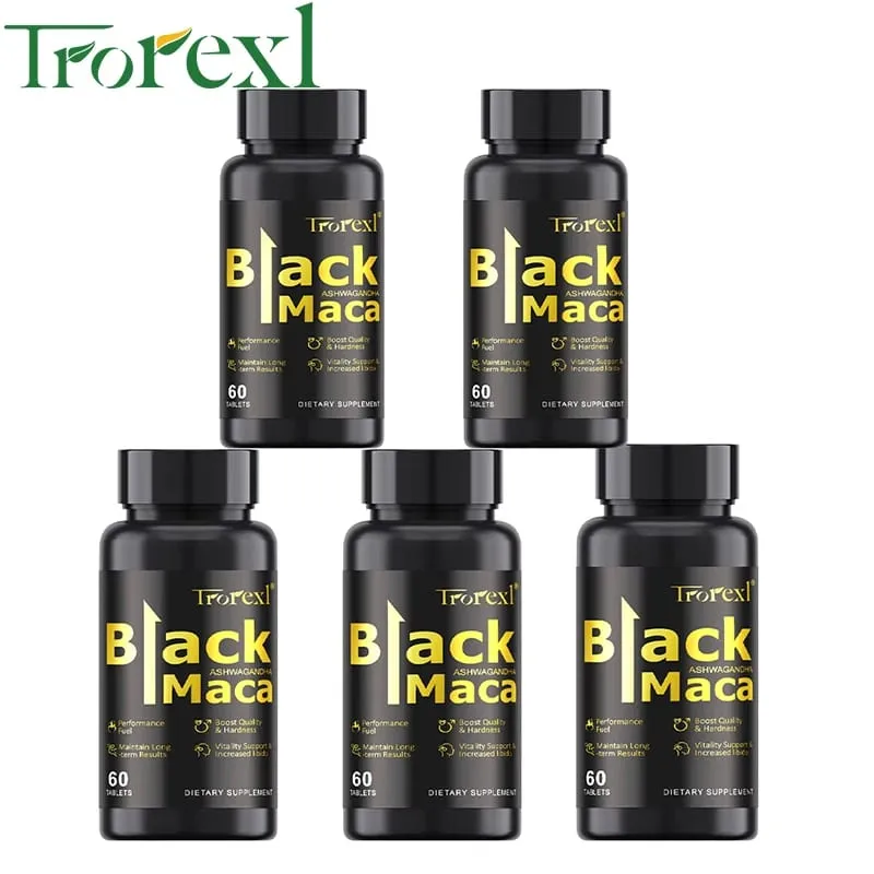 Organic Black Maca Pills 60 Tablets Men Enhancing Supplement Improve Size Endurance Promotes Healthy Energy — image 10