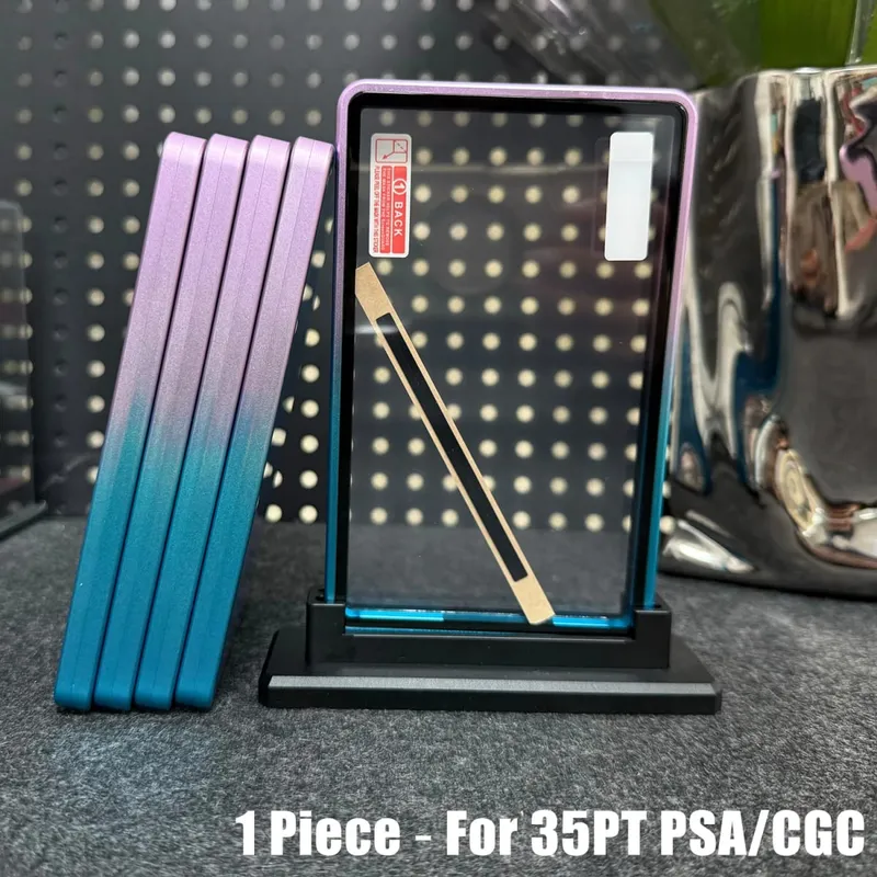 Multicolor Gradient Color Aluminum Alloy Trading Card Protect Holder Metal Case For 35PT PSA CGC Graded Card — image 15
