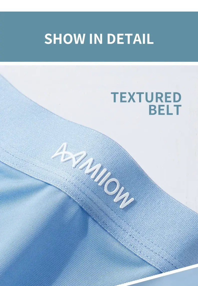 MiiOW 3 Stücke Dünne Eisseide Männer Boxershorts Graphene Antibakterielle Mann Unterwäsche Atmungsaktive Herrenhöschen Herren Boxershorts Badehose — image 10