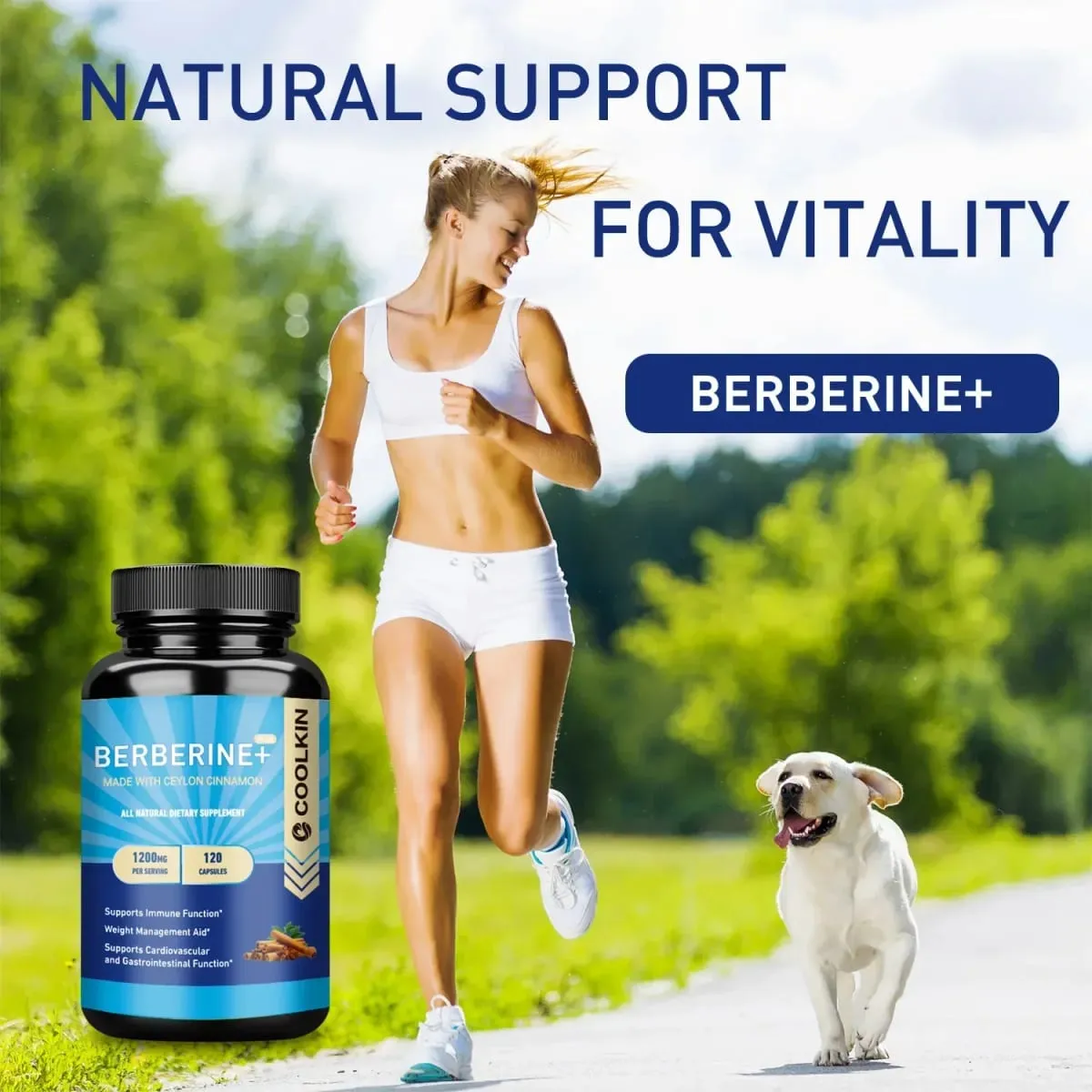 Premium Berberine HCl 1200 Mg Plus Organic Ceylon Cinnamon - Suporta sa Immune System Weight Management Supplement — image 3