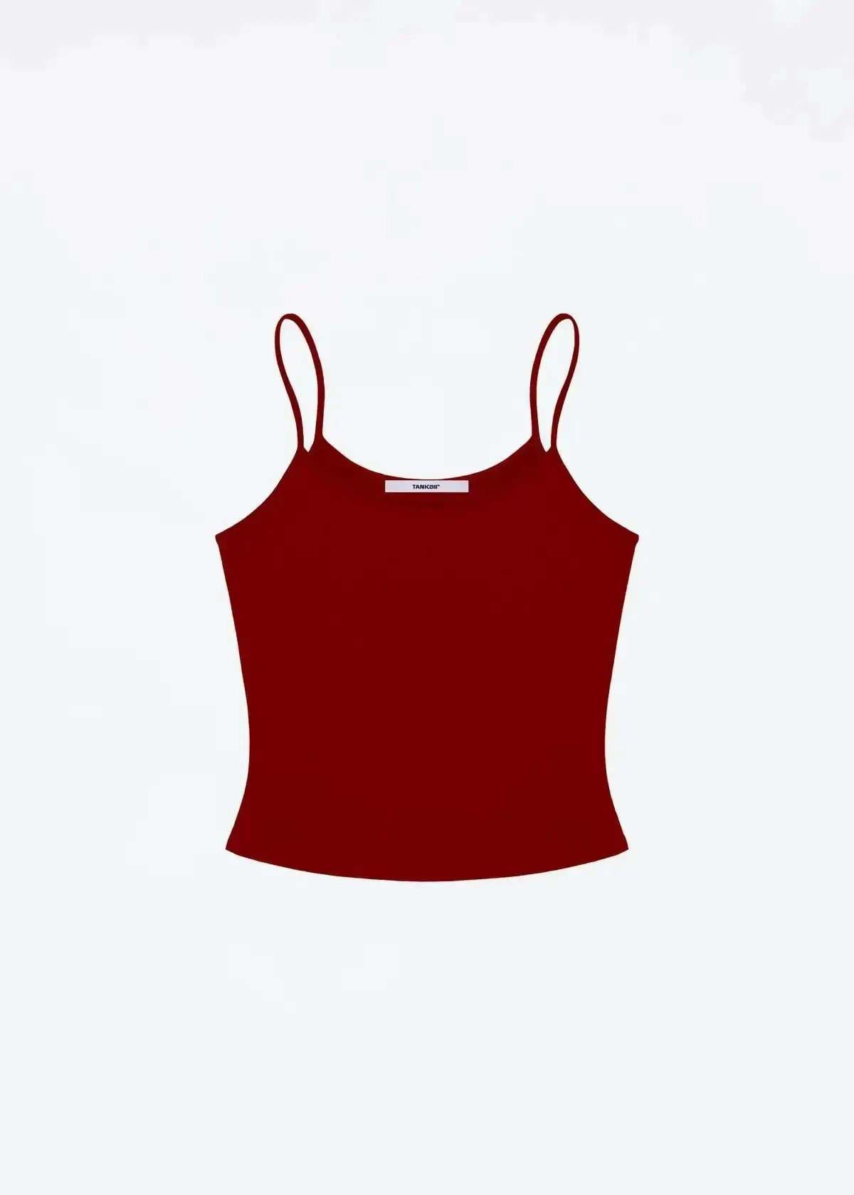 Tank summer red lace up halter top with cherry pink suspender and hollowed out back design — image 15