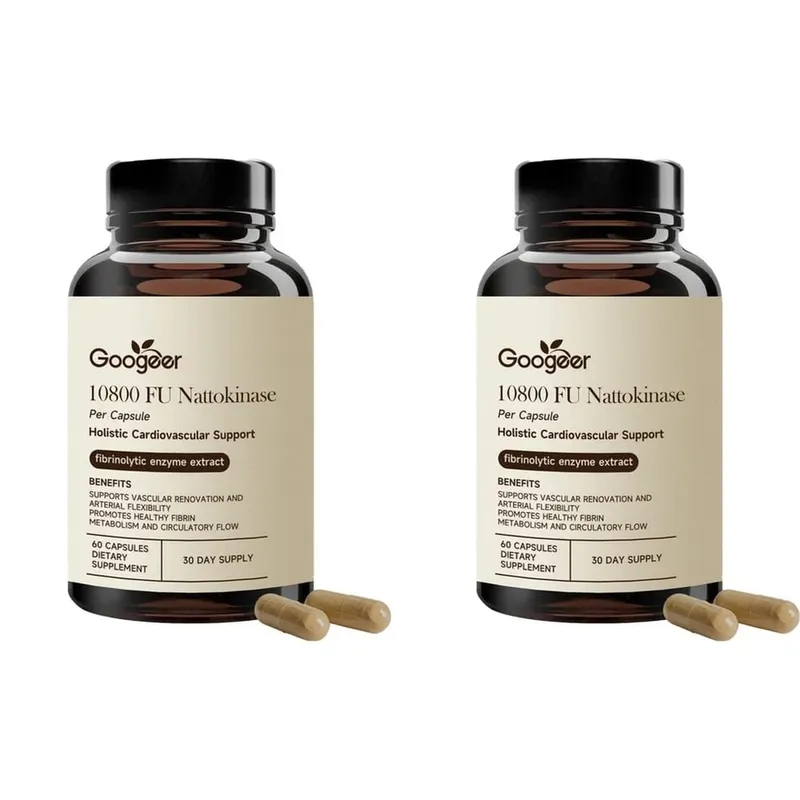 Googeer Advanced Enzyme CoQ10 Formula Capsules Clean Vegan Non GMO อาหารเสริมสนับสนุนสุขภาพรายวัน 60 แคปซูลใช้งานง่าย
