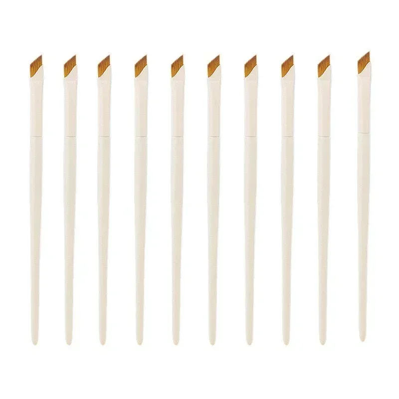 1/10PCS Blade Eyeliner Brush Eyebrow Brush Portable Flat Ultra Thin Fine Eye Liner Brow Contour White Makeup Brushes Makeup Tool