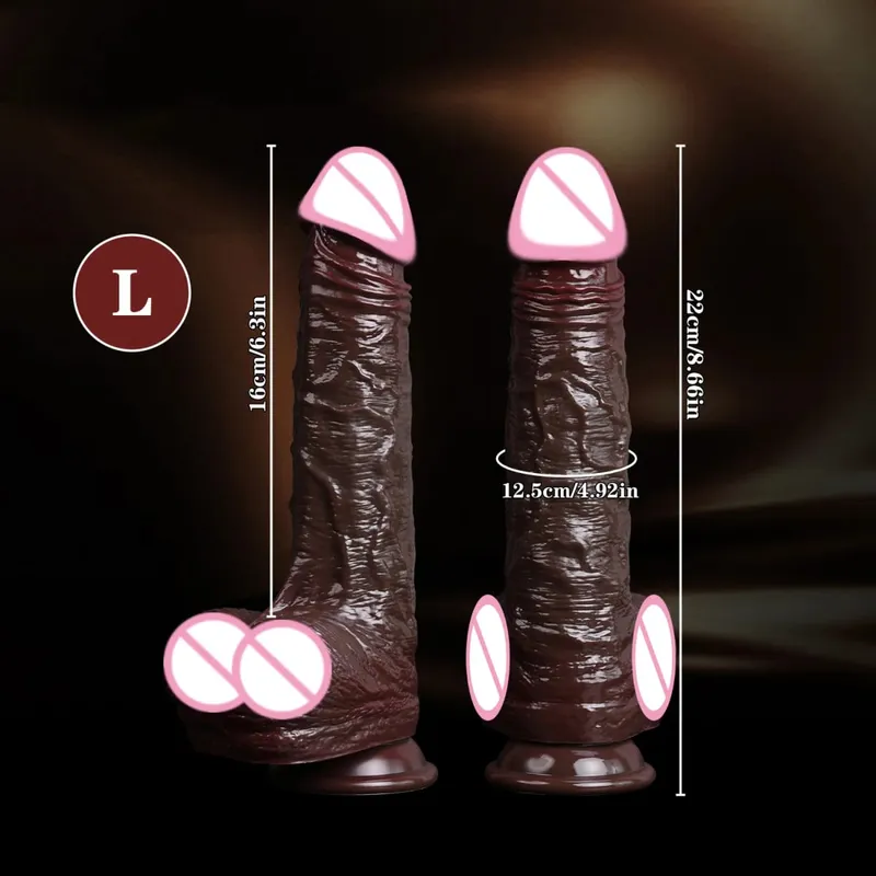 Realistic Dildos Skin Sliding Foreskin Testicles Dildo for Woman Masturbation Anal Vaginal Stimulation Strapon Silicone Sex Toys — image 12