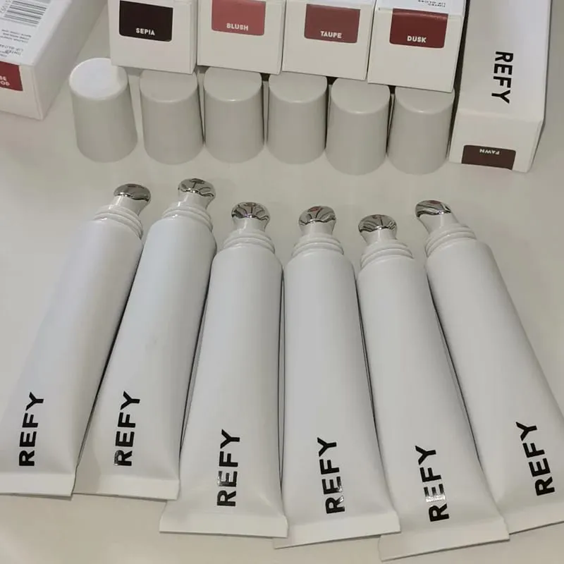 Refy Metal Tip Lip Glaze Lasting Nourishing Hydrating Lip Gloss Lipstick Makeup Cosmetics Rosewood Blush Taupe Fawn Dusk Sepia — image 6